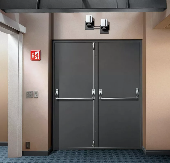 Panic bars and fire exit doors
